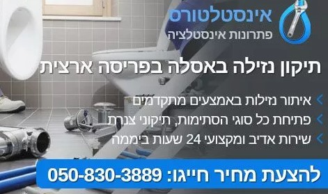 מהם השירותים המוצעים על ידי אינסטלטורים? תיקון אסלות,נזילות ועוד